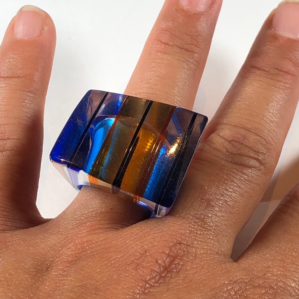 Retro Fakelite ring set - Picture 5 of 8